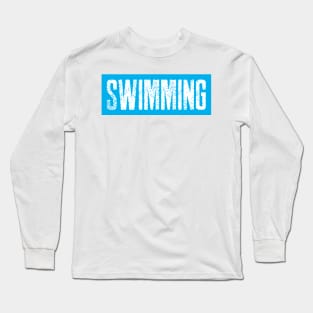 Swimming stance, swimming design Long Sleeve T-Shirt